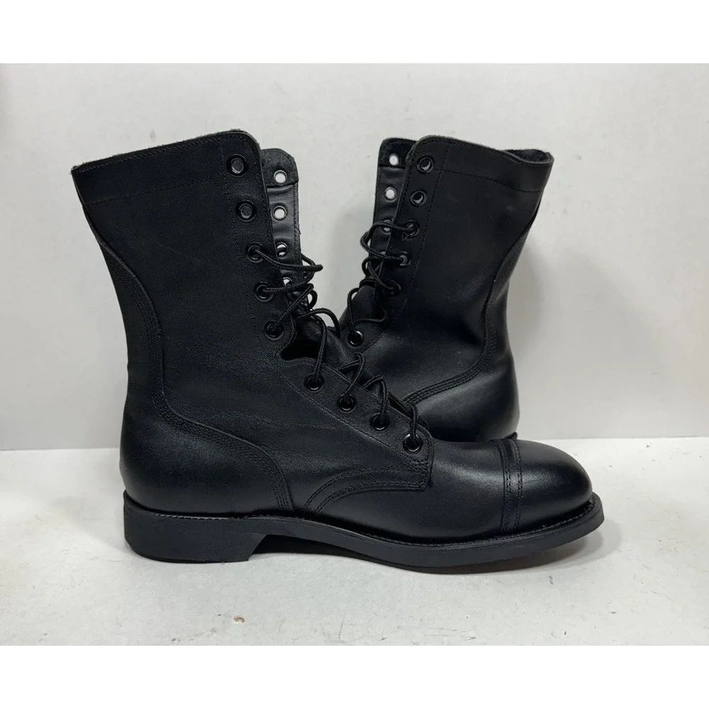 Biltrite ANSI Z41 Military Jump Leather Steel Toe Combat Boots Mens Size 9.5‎ R